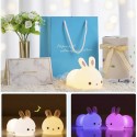 Christmas Gifts, Children's Gifts, Baby Bedside Touch Lights, Multi-color Changes, Rabbit Silicone Lights, Creative Gifts, Bedsi