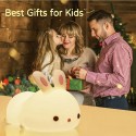 Christmas Gifts, Children's Gifts, Baby Bedside Touch Lights, Multi-color Changes, Rabbit Silicone Lights, Creative Gifts, Bedsi