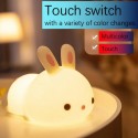 Christmas Gifts, Children's Gifts, Baby Bedside Touch Lights, Multi-color Changes, Rabbit Silicone Lights, Creative Gifts, Bedsi