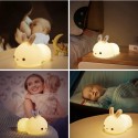 Christmas Gifts, Children's Gifts, Baby Bedside Touch Lights, Multi-color Changes, Rabbit Silicone Lights, Creative Gifts, Bedsi