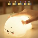 Christmas Gifts, Children's Gifts, Crib Touch Light, Silicone Decompression Pat  Bedroom Bedside Light, Rechargeable Night Light