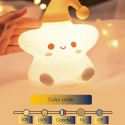 Christmas Gift Baby Bedside Lamp, Touchable, Remote Control, Star Light, Pat Silicone Lamp, Remote Control Bedside Night Light, 