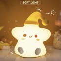 Christmas Gift Baby Bedside Lamp, Touchable, Remote Control, Star Light, Pat Silicone Lamp, Remote Control Bedside Night Light, 