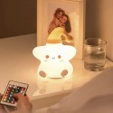 Christmas Gift Baby Bedside Lamp, Touchable, Remote Control, Star Light, Pat Silicone Lamp, Remote Control Bedside Night Light, 