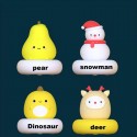 Sleeping Baby Feeding Cute Pet Series Bedside Night Light For Children's Bedroom, USB Charging Pat Sensor Light LED