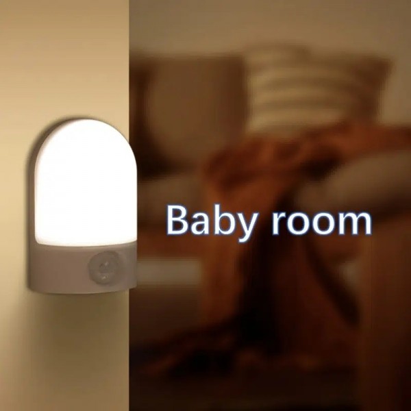 Smart Night Artifact LED Smart Night Light Baby Room Night Light, Human Body Sensor Wall Lamp, Bedside Light, Gentle Light, USB 