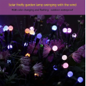 Solar Garden Lights Outdoor Waterproof Firefly Light Yard Decorative 6/8 LED Solar Powered Swaying Landscape Light For Patio Pathway Flower Backyards Decoration,Warm White Or Many Colors Changeable