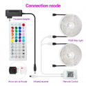 100FTBT Light With LED Light, Ambient Light For Dance Parties, Various Parties, APP Control + Remote Control Light Strip For Bedroom Music Synchronous Color Changing LED Light Strip With Remote Control And APP Application Control 5050 RGB LED Lights Strip