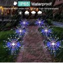 1 Pack Solar Firework Light Outdoor, IP65 Waterproof Solar Garden Flower Lights With 8 Lighting Modes, Decorative Fairy Lights With Stake For Yard Patio Garden Pathway Courtyard Villa Outdoor Lighting Decoration